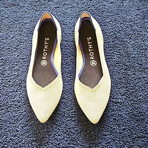 ROTHY'S THE POINT Slip on Ballet Flats Pointed Toe Washable Comfort Shoe SZ: W10